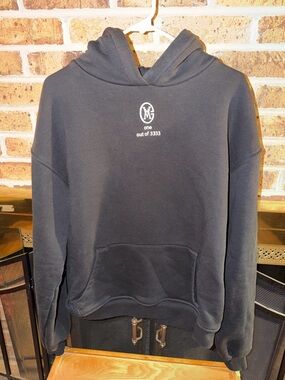 MENS SM BLACK HEAVY VM one out of 3333 HOODIE SWEATSHIRT TIME IS MONEY RUSSIAN